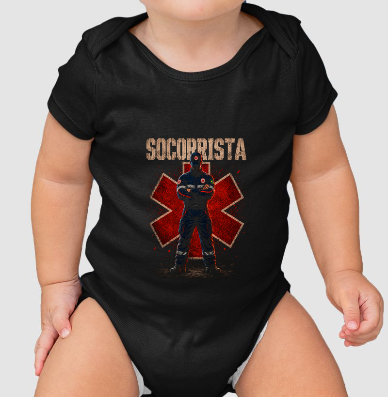 Socorrista Hero Homem - Body Infantil