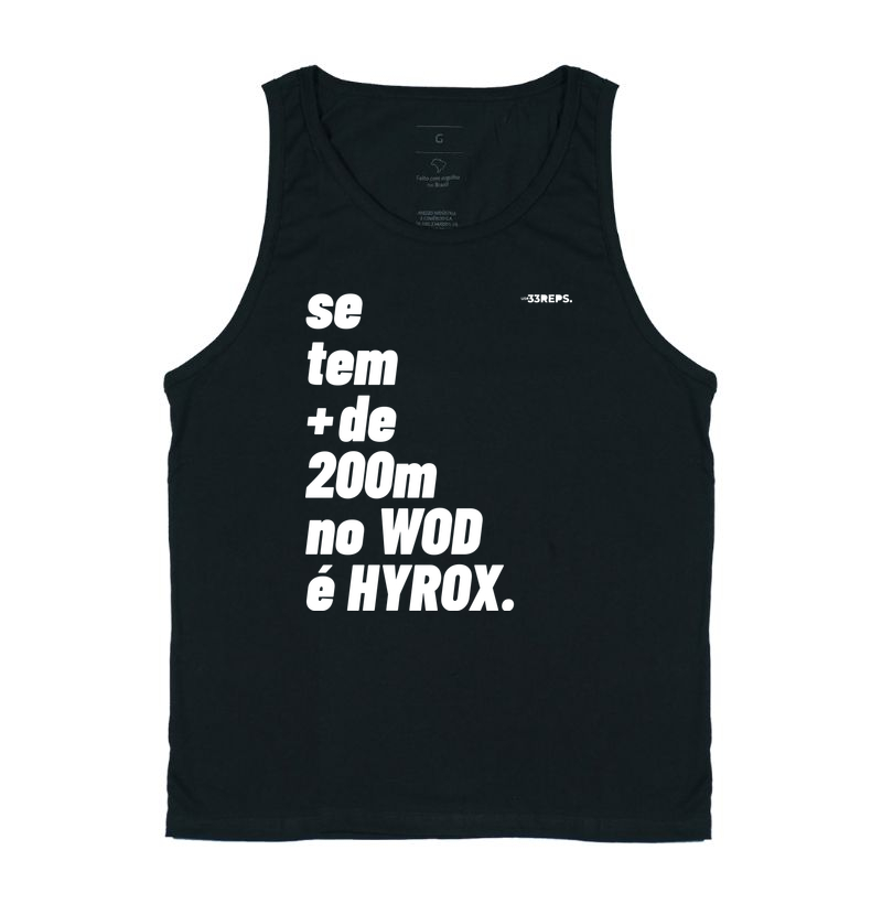 SE TEM MAIS DE 200M NO WOD É HYROX