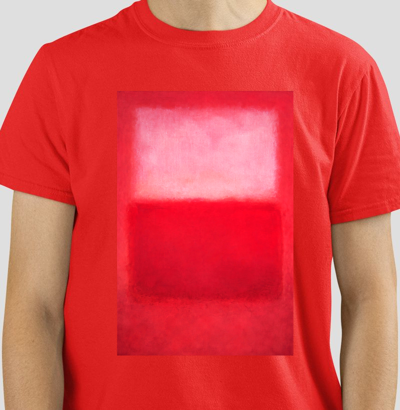 Arte Abstrata_ Mark R. Red and White