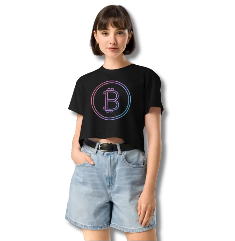 Cropped Bitcoin Crypto Style