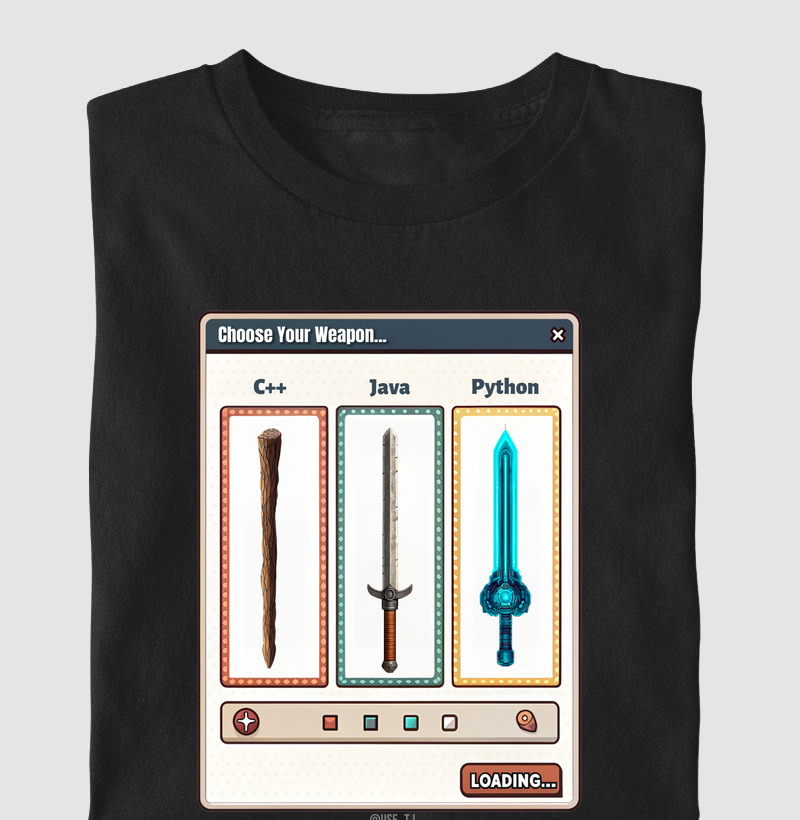 “Choose Your Weapon: C++, Java, Python”   T.I