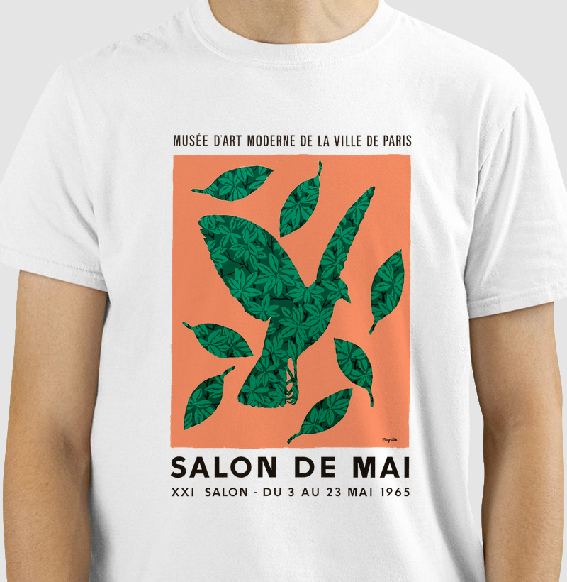 Camiseta Magritte Salon de Mai Paris 1965 