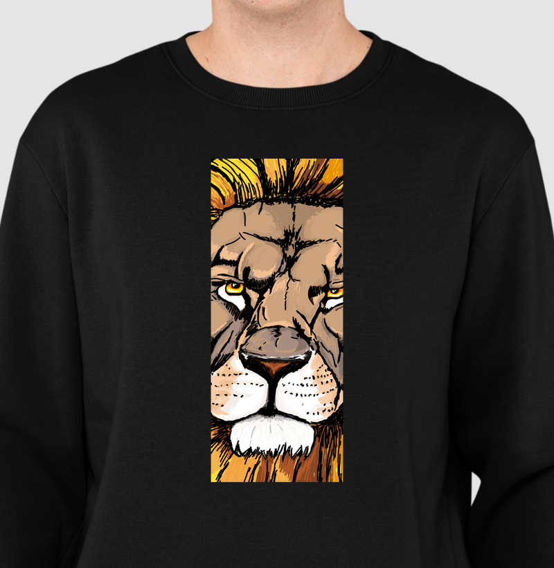 Suéter Moletom Leão in Foco