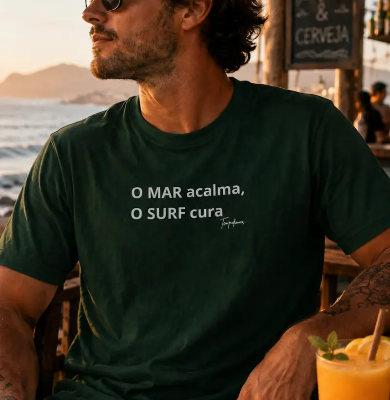 O mar acalma, o surf cura