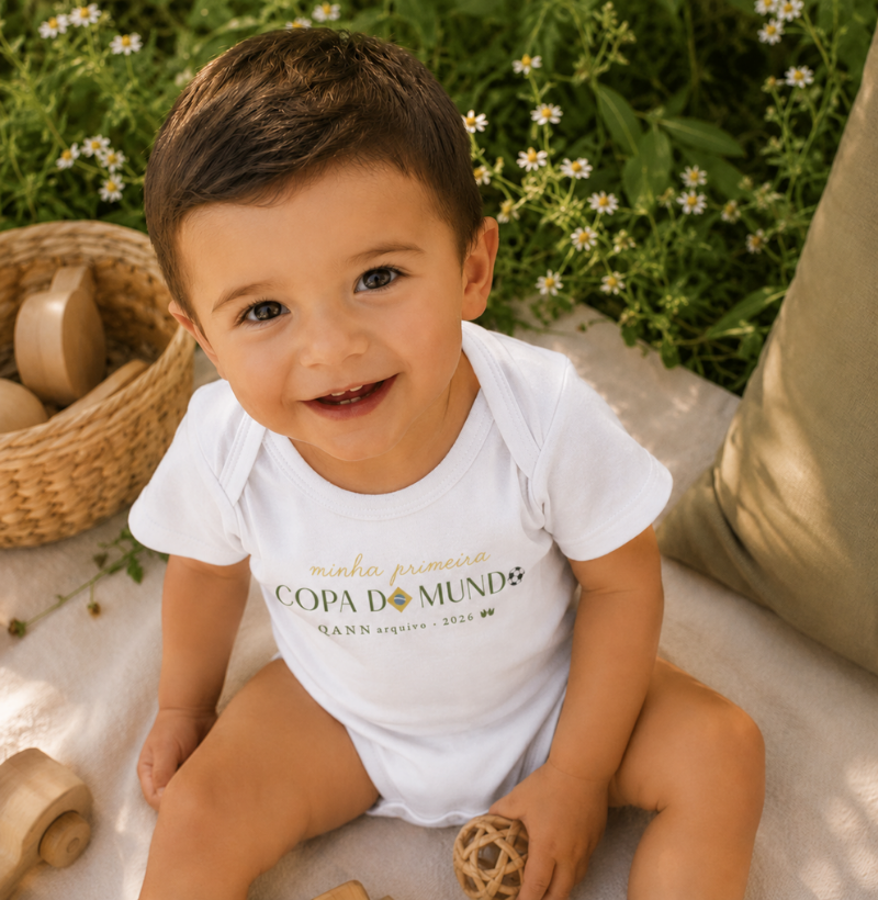 Minha Primeira Copa — Body Infantil