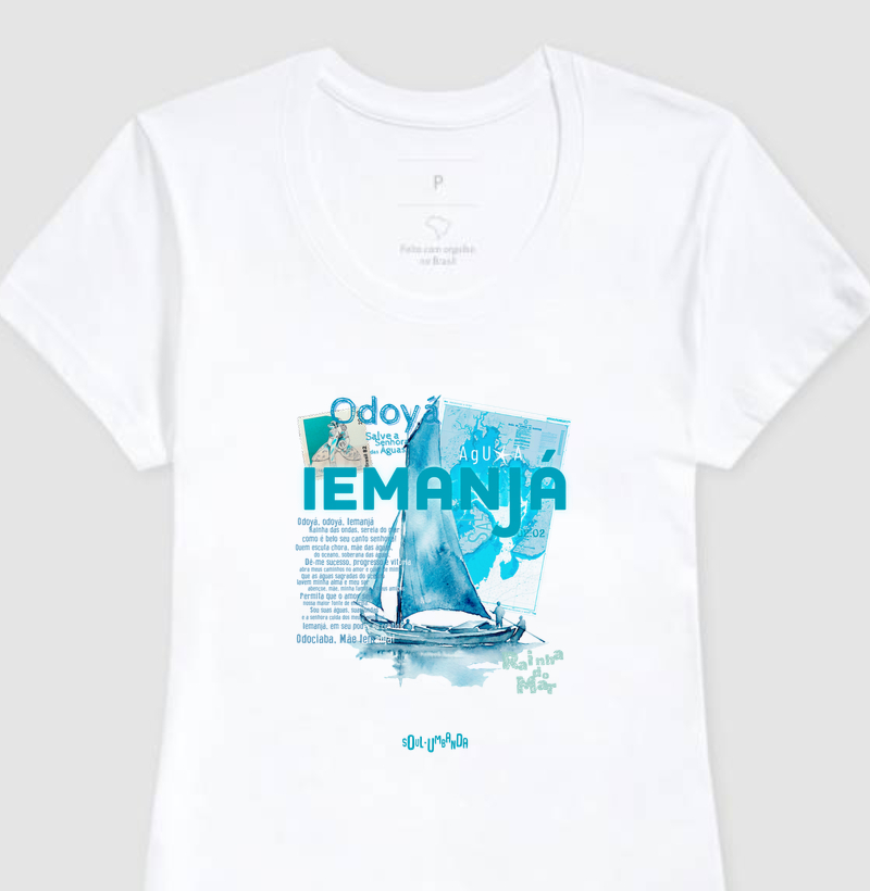 camiseta IEMANJÁ oração feminina