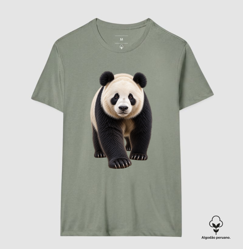Camiseta Algodão Peruano - Panda