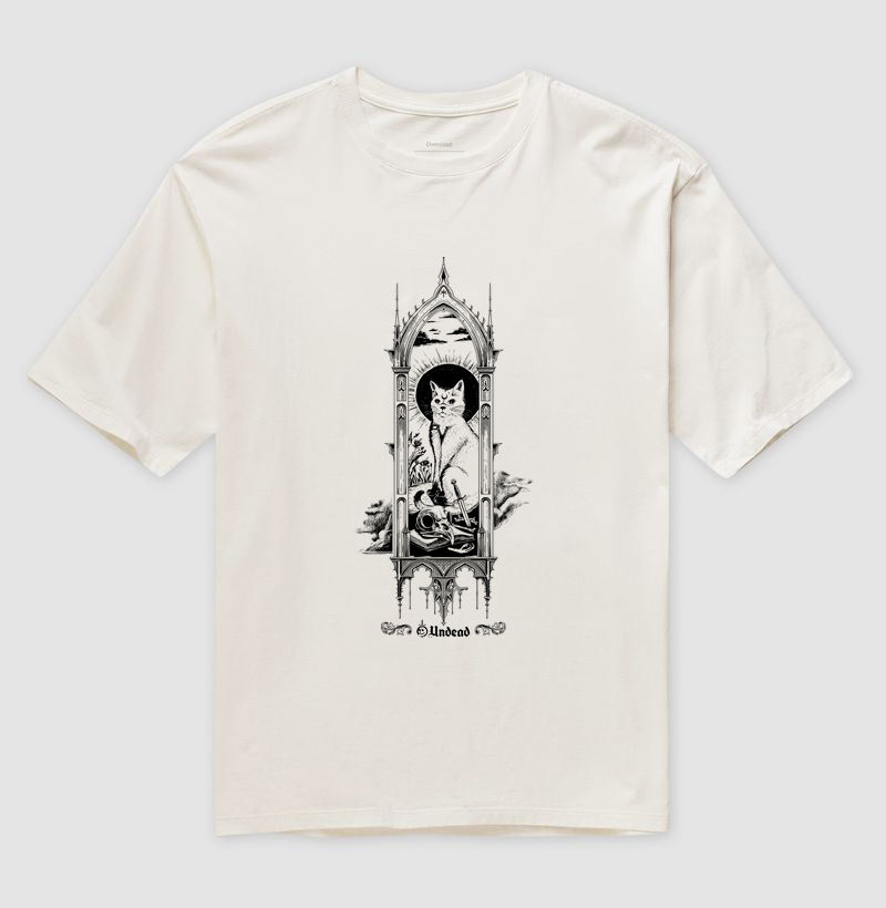 Oversized - White Cat