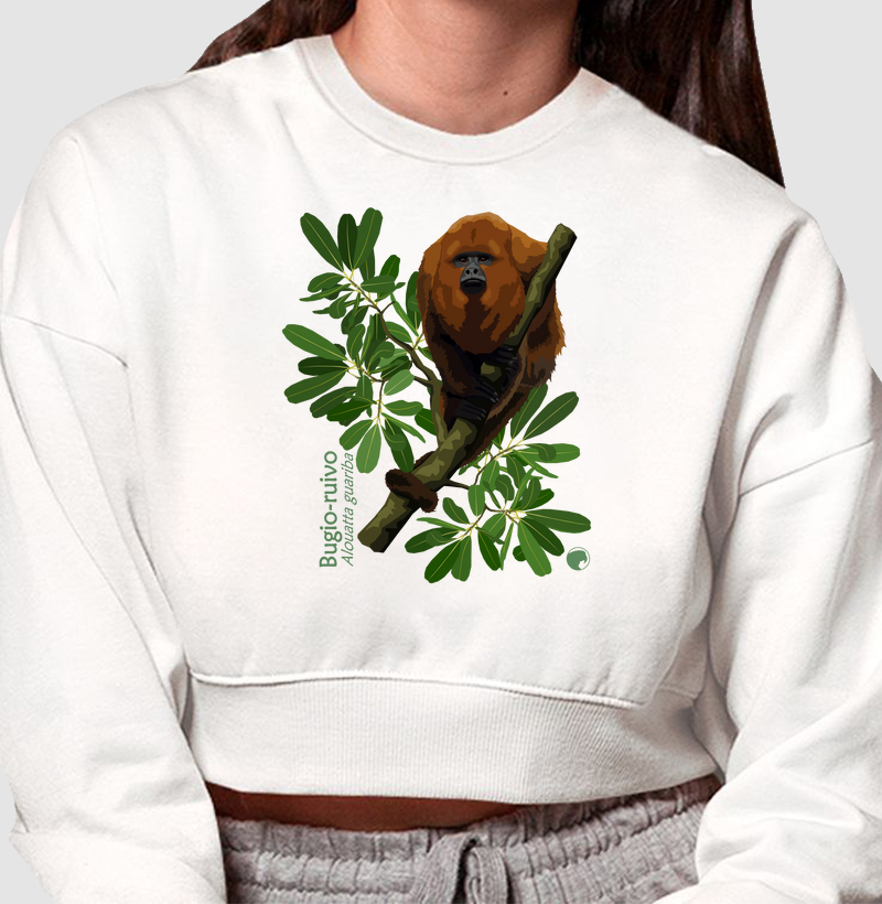 Moletom Cropped Bugio-ruivo