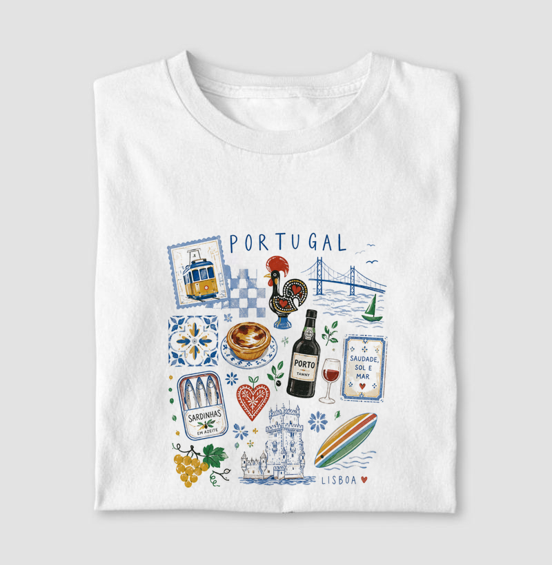 Camiseta Postcard Portugal | AMMAR