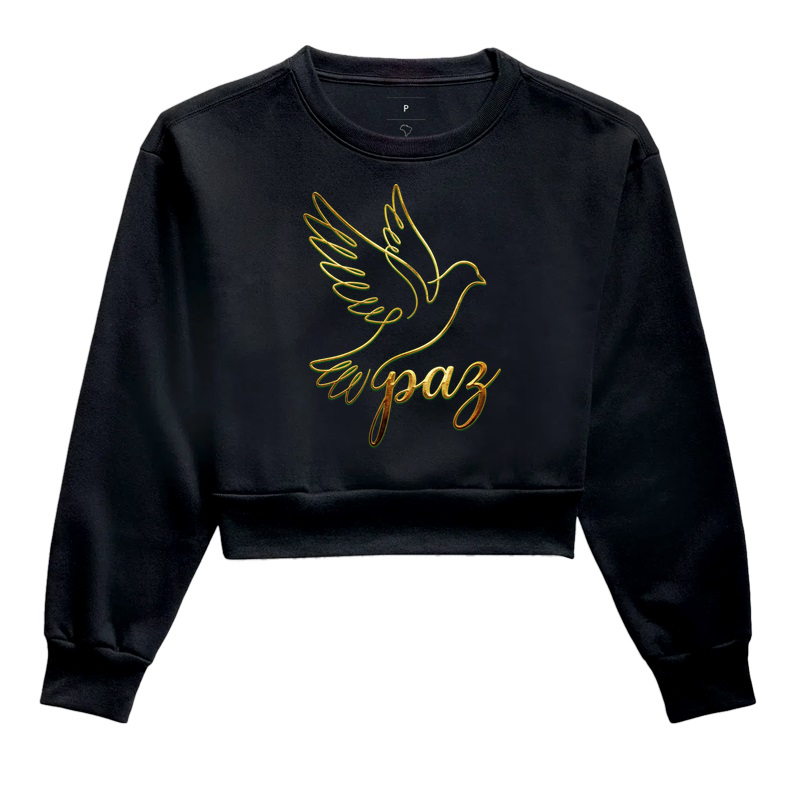 Paz - Cropped Moletom