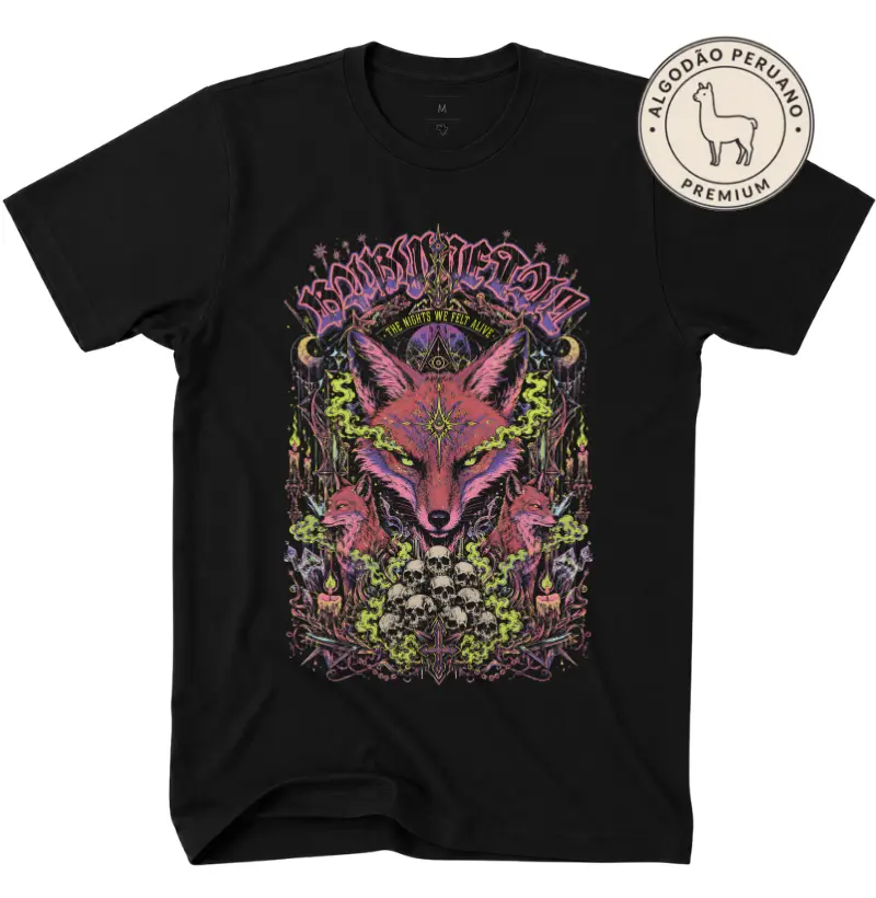 Camiseta Algodão Peruano Babymetal The Spirit Fox