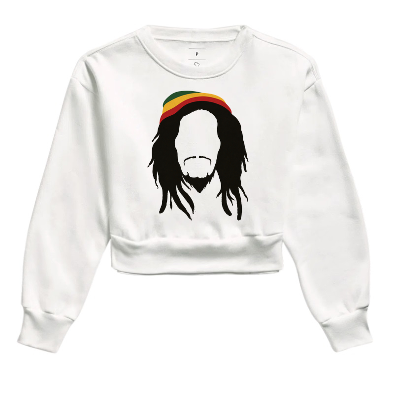 Rasta Silhouette - Cropped Moletom