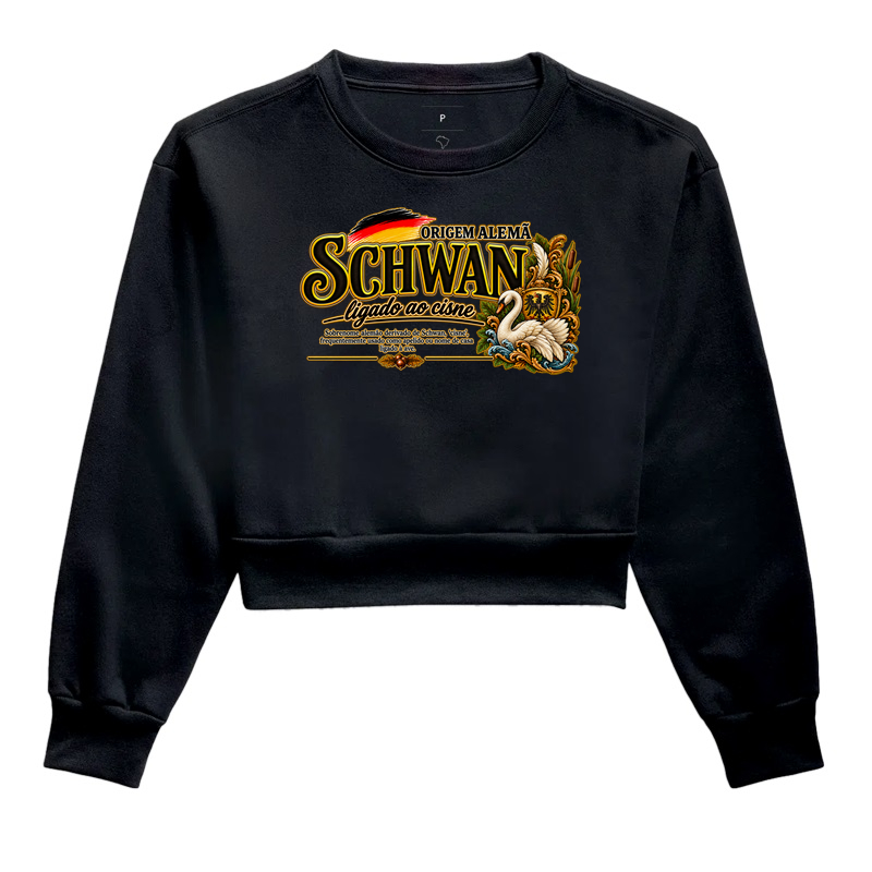 Schwan  - Cropped Moletom