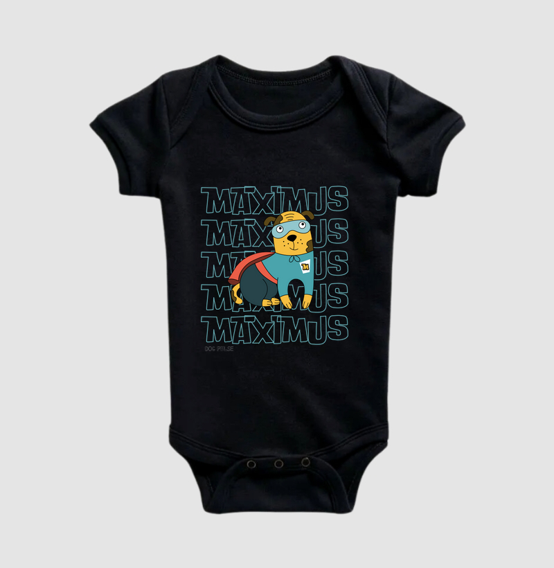 Body Infantil Dog Pulse - Máximo dos Maximus
