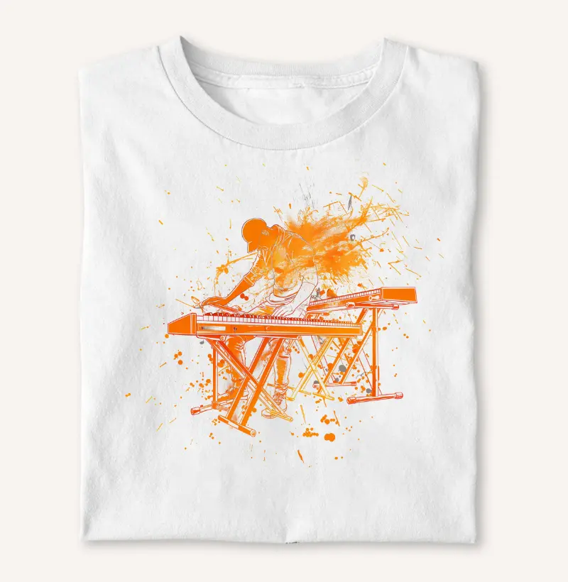 Keyboardist in Motion