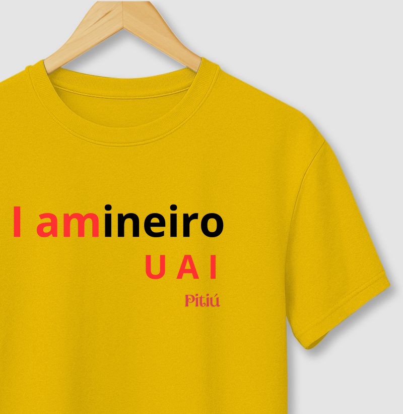 Camiseta I Amineiro uai - Pitiú