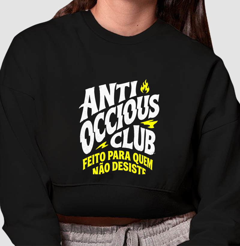 Cropped Moletom - FEITO PARA QUEM NÃO DESISTE