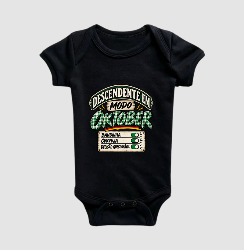 Descendente em Modo Oktober - Body Infantil