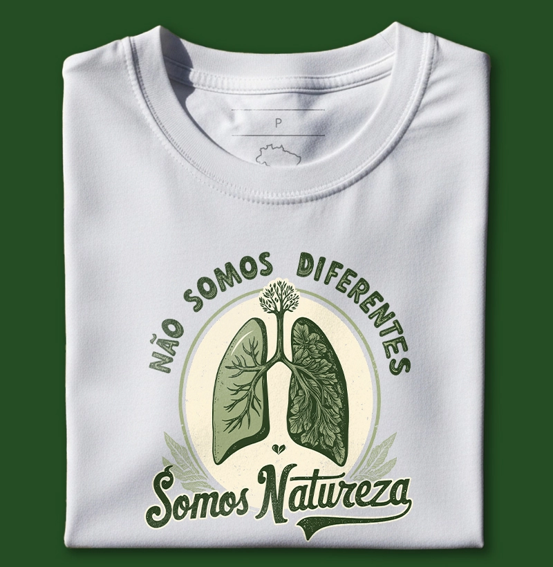 Não somos diferentes somos natureza - Pulmão 