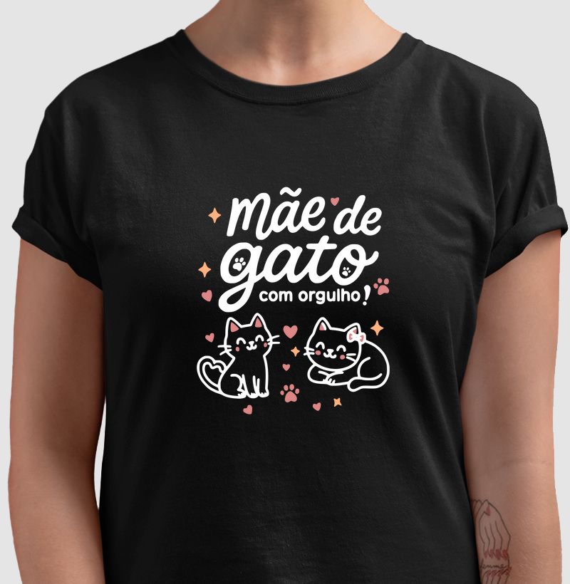 Mãe de gato com orgulho