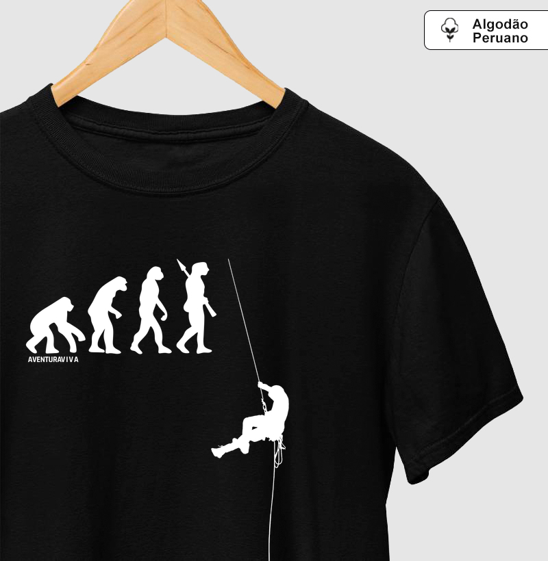 Evolução Rapel - Camiseta Algodão Peruano