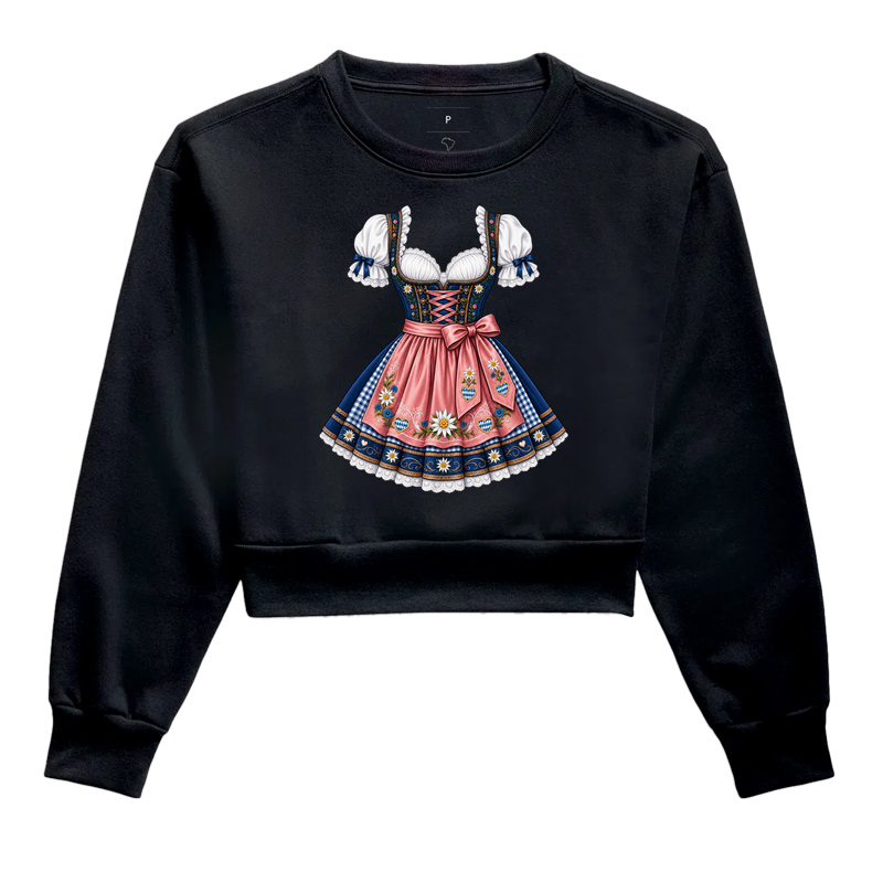 Dirndl Tradicional - Cropped Moletom