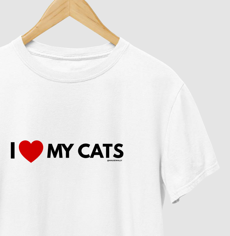 I LOVE MY CATS (red)