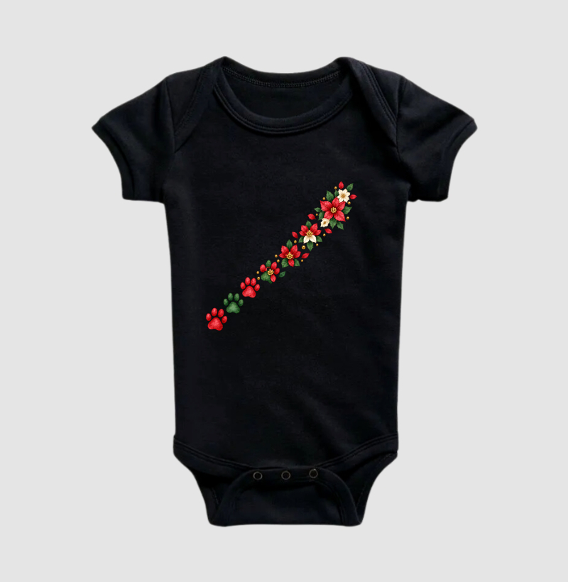 Patas & Flores Natalinas - Body Infantil