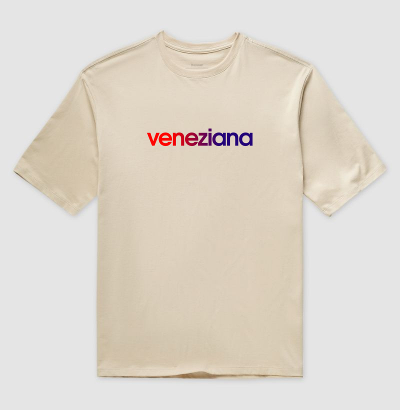 Camiseta Oversized Veneziana Cores da Bandeira