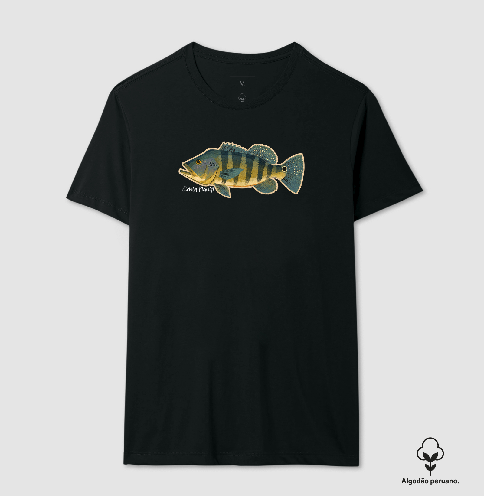 Tucunaré Azul - Camiseta Algodão Peruano