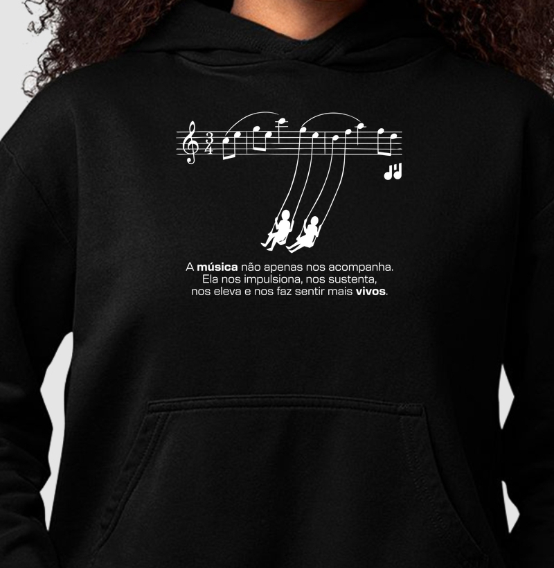 A música não apenas nos acompanha.