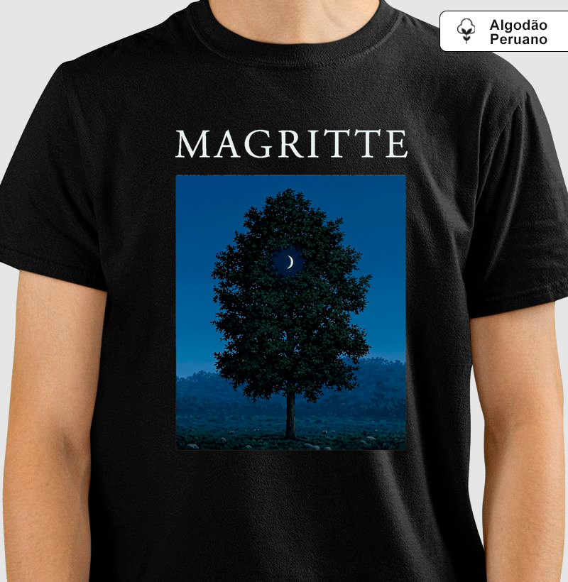 Camiseta Surrealismo René Magritte Algodão Tanguis Premium