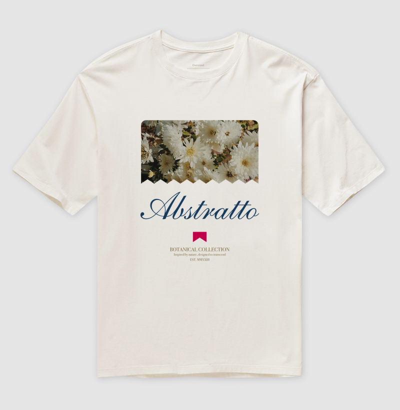 Camiseta Oversized Botanical Collection VL1