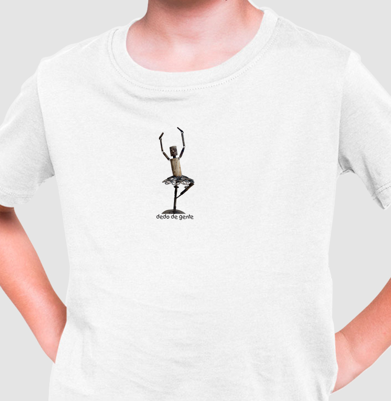 Bailarina Dedo de Gente Camiseta Infantil