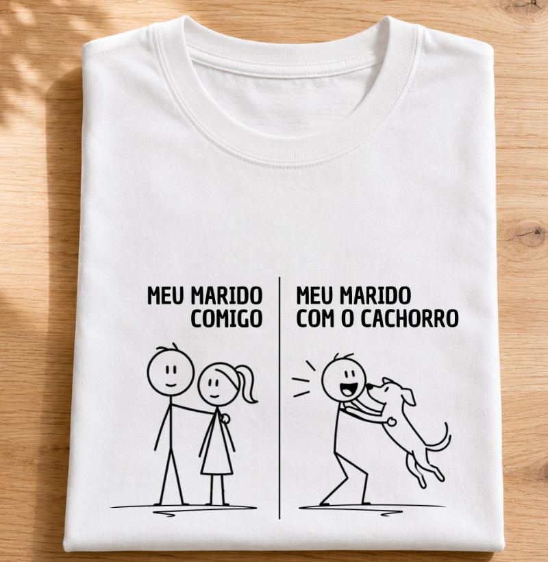 Meu marido comigo. Meu marido com o cachorro