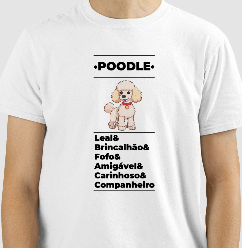 Camiseta Poodle - Estampa Pet