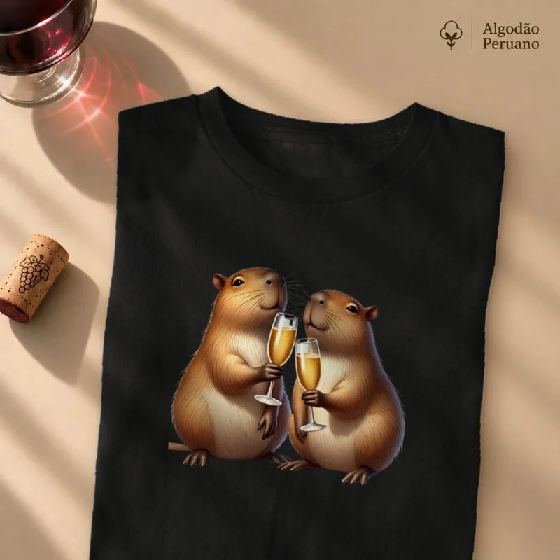 Camiseta Brinde Capivara - Camiseta Algodão Peruano