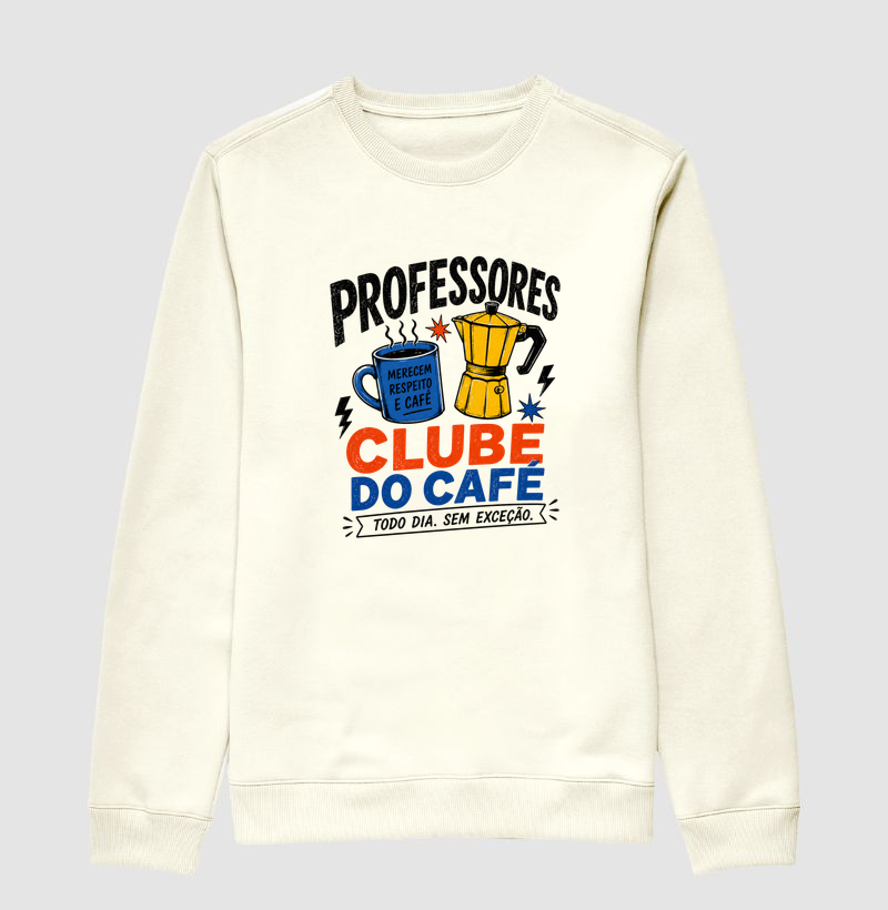 Professores Clube do Café – Estampa Divertida para Educadores Apaixonados por Café