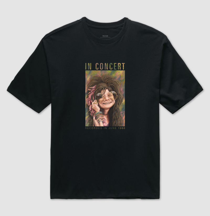 Janis Joplin - In concert - Camiseta Oversized