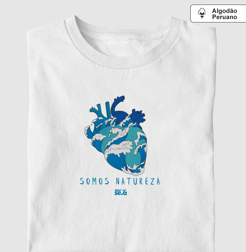 Somos Natureza Coração mar