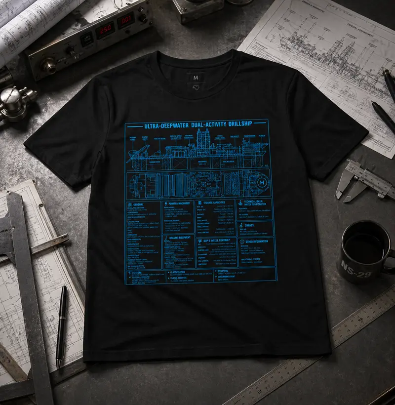 Drillship Ultra Deepwater - Blue Print