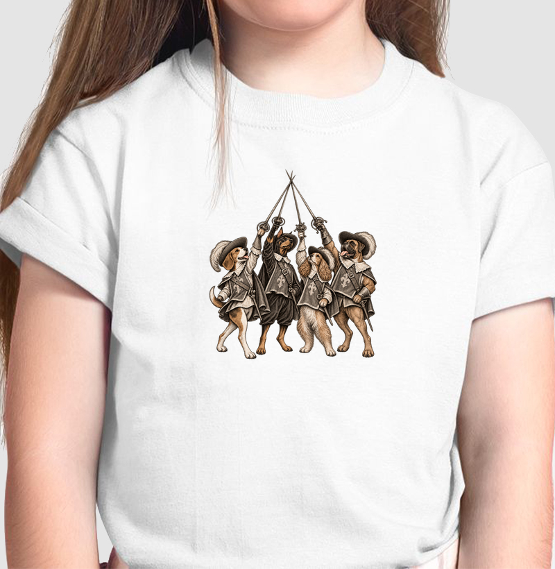 Camiseta D'Artagnan e os Três Mosqueteiros