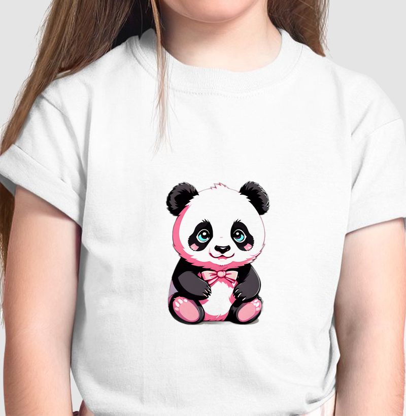 Camiseta Infantil Lovely Panda