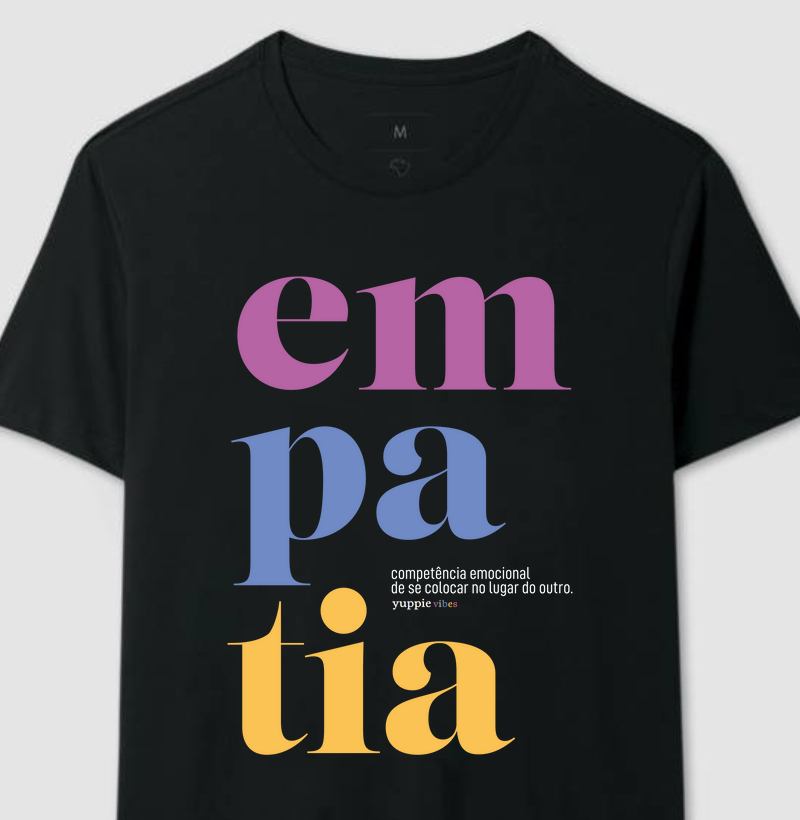 Camiseta Preta - Vibe Empatia
