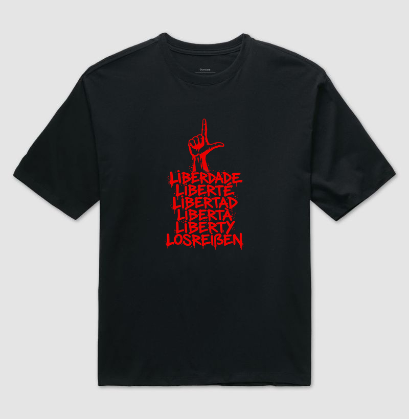 L de liberdade - Camiseta Oversized