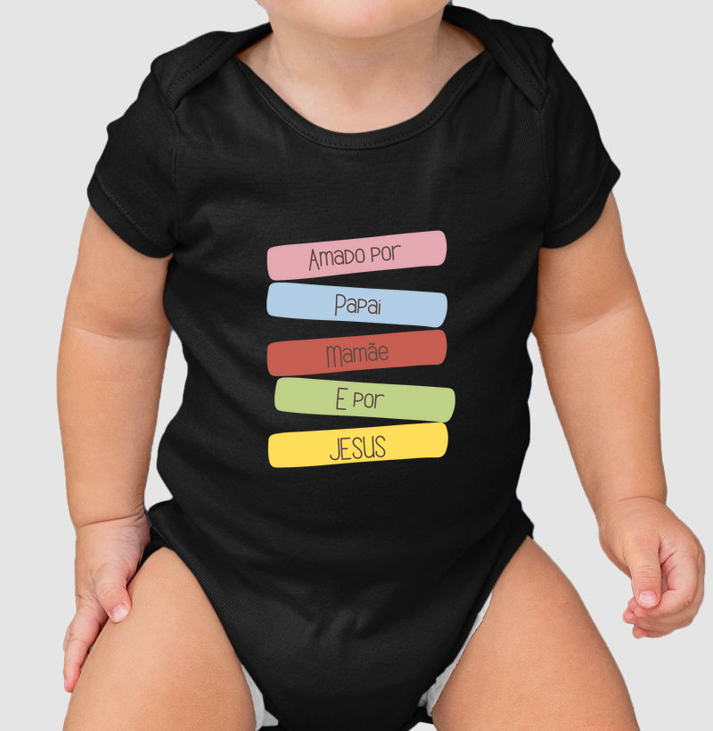 "Amado por Papai Mamãe e por Jesus"