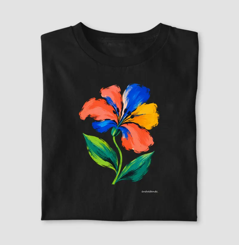Camiseta Flor Gestual 