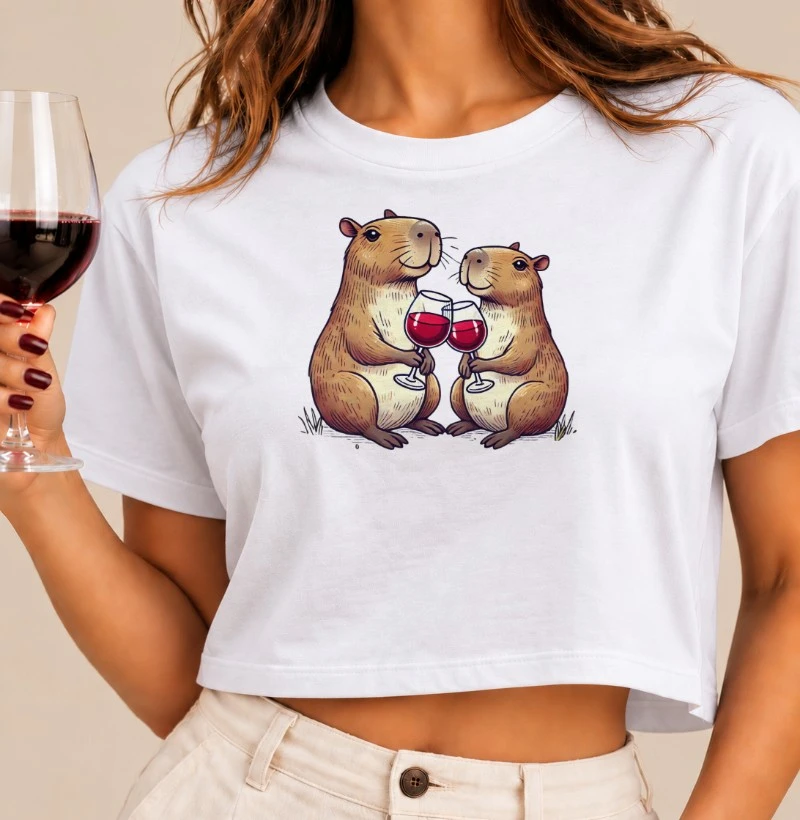 Camiseta Brinde Capivara - Cropped