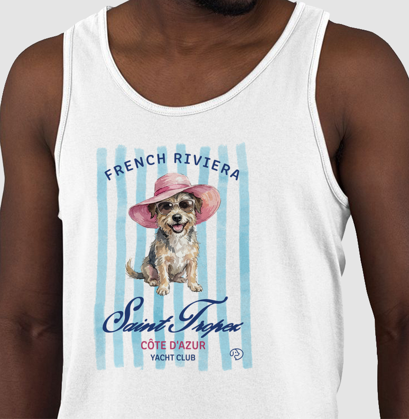 Cachorrinho em Saint Tropez - Regata